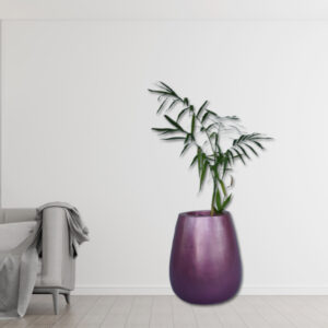 Ball Fiberglass Planter - Mint Turquoise