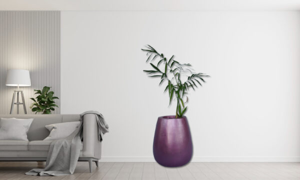 Ball Fiberglass Planter - Mint Turquoise